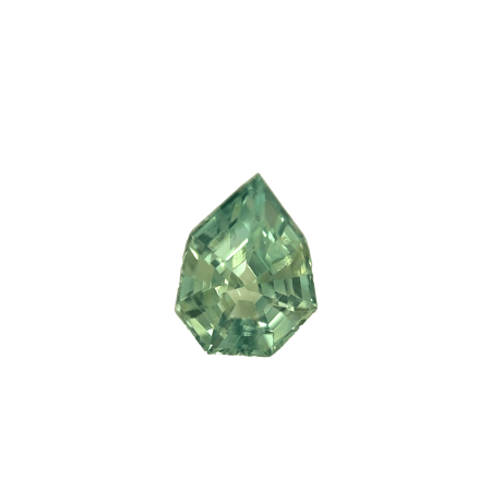 1. Green-Sapphire-Stone-Freeform-Pear-Shape-0.97 carat-B009