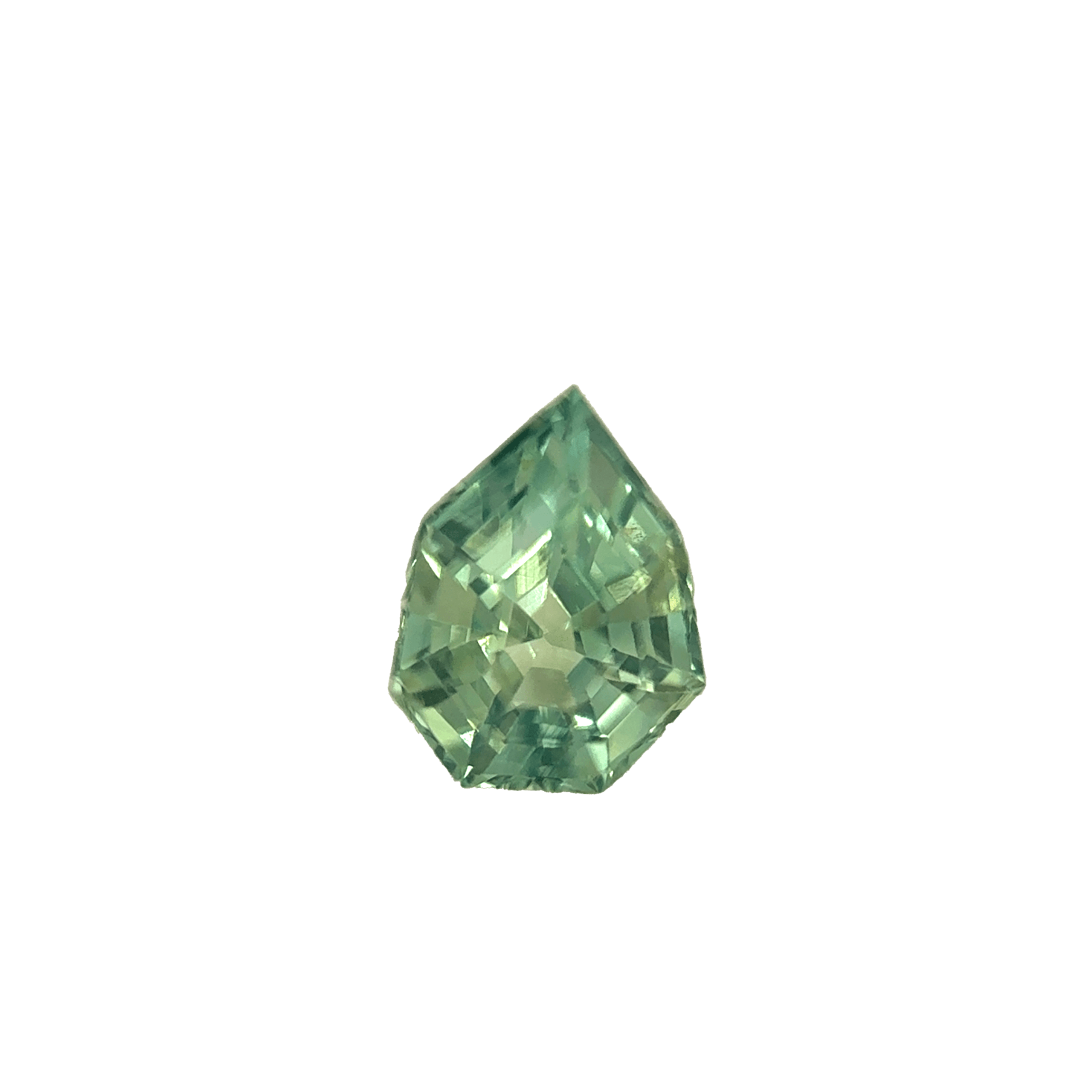 1. Green-Sapphire-Stone-Freeform-Pear-Shape-0.97 carat-B009